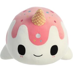 ice cream narwhal plush doll stuffed animal